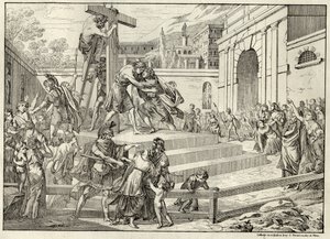 Illustratie van de ballade Die Bürgschaft van Friedrich Schiller door Joseph Trentsensky